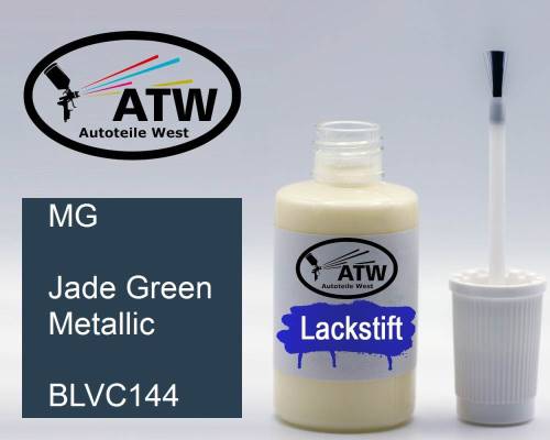 MG, Jade Green Metallic, BLVC144: 20ml Lackstift, von ATW Autoteile West.